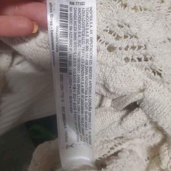 Hooded pointedly knit sweater - Picture 3 of 6